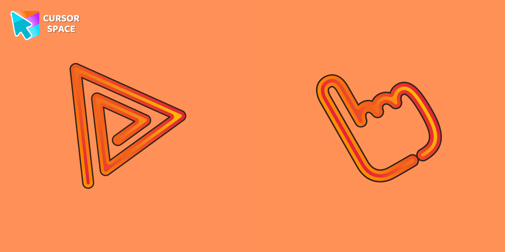 Orange Line cursor cursor pack